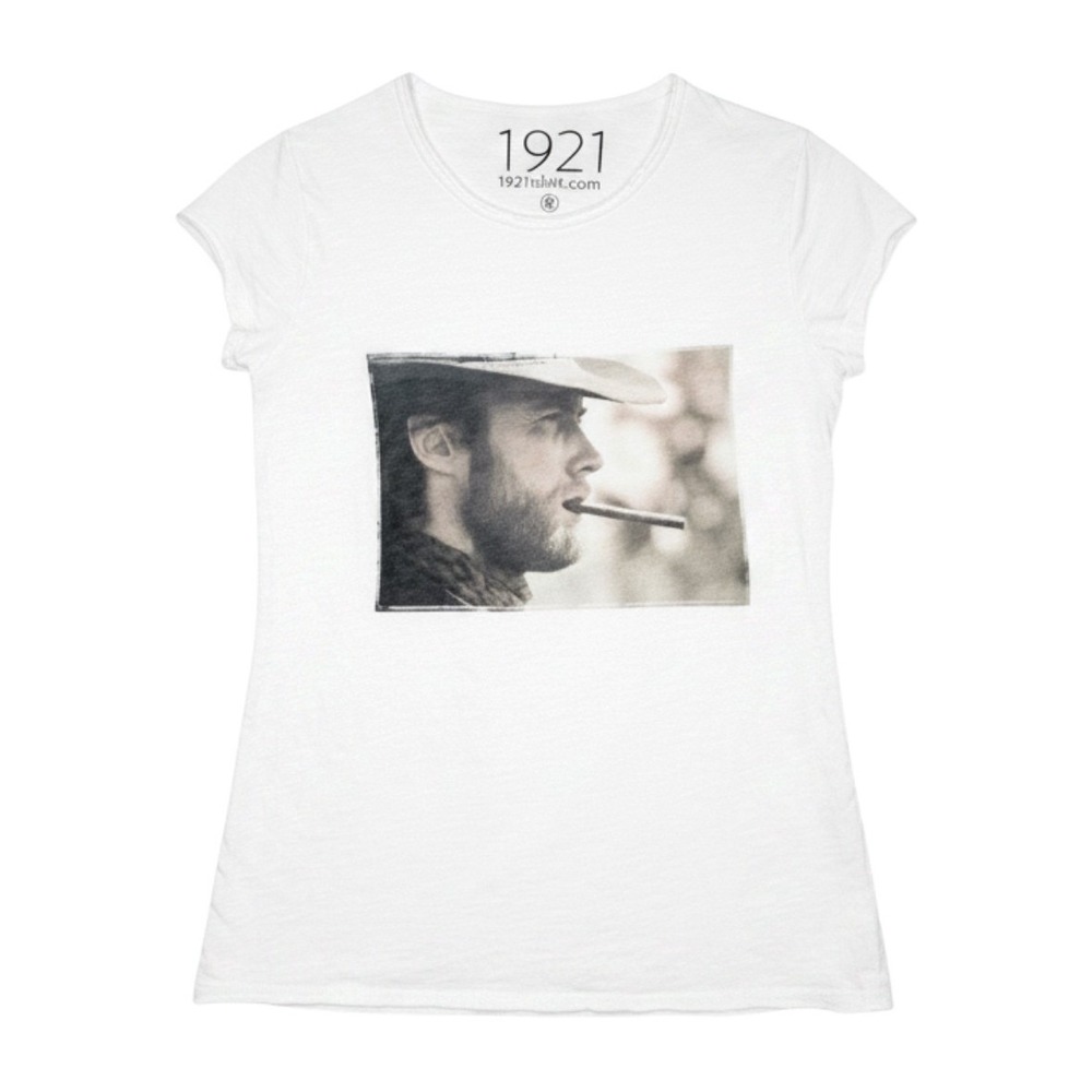 1921 T Shirt Iconic Monochrome Photographic Print of Clint Eastwood